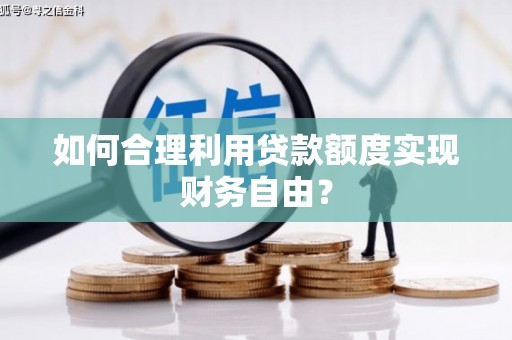 金阳如何合理利用贷款额度实现财务自由？