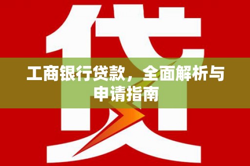 金阳工商银行贷款，全面解析与申请指南