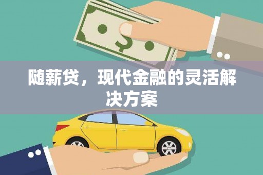 金阳随薪贷，现代金融的灵活解决方案