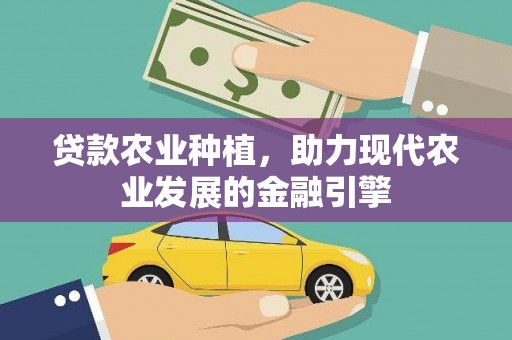 金阳贷款农业种植，助力现代农业发展的金融引擎