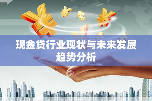 金阳现金贷行业现状与未来发展趋势分析