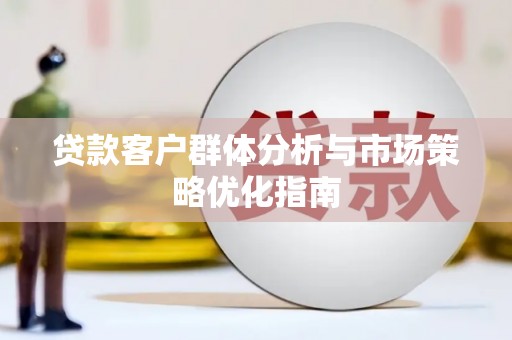 金阳贷款客户群体分析与市场策略优化指南