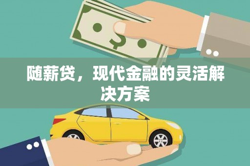金阳随薪贷，现代金融的灵活解决方案