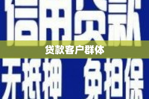金阳贷款客户群体