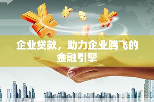 金阳企业贷款，助力企业腾飞的金融引擎