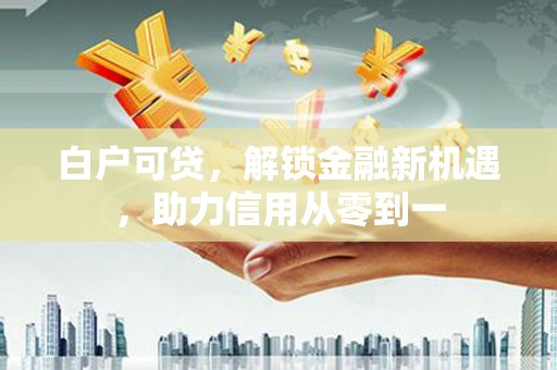 金阳白户可贷，解锁金融新机遇，助力信用从零到一