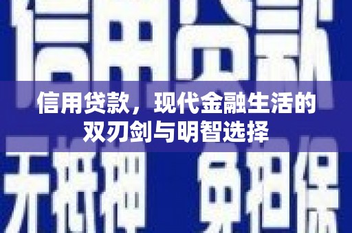 金阳信用贷款，现代金融生活的双刃剑与明智选择