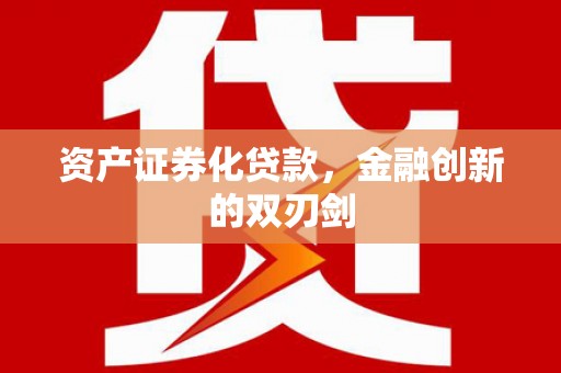 金阳资产证券化贷款，金融创新的双刃剑