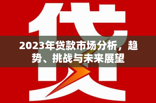 金阳2023年贷款市场分析，趋势、挑战与未来展望