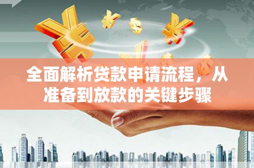 金阳全面解析贷款申请流程，从准备到放款的关键步骤