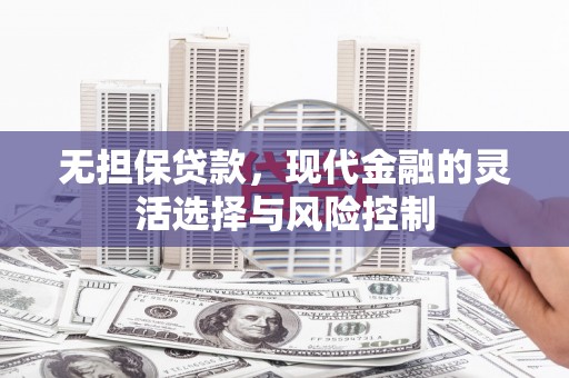 金阳无担保贷款，现代金融的灵活选择与风险控制