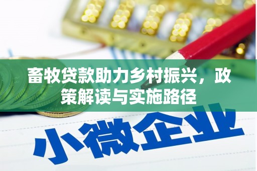 金阳畜牧贷款助力乡村振兴，政策解读与实施路径