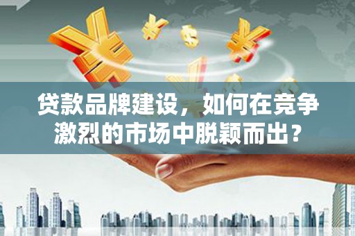 金阳贷款品牌建设，如何在竞争激烈的市场中脱颖而出？
