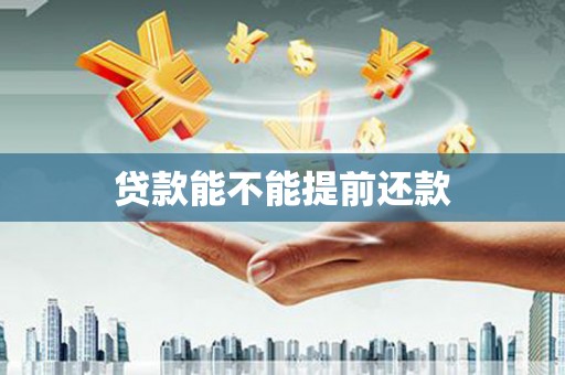 金阳贷款能不能提前还款