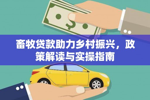 金阳畜牧贷款助力乡村振兴，政策解读与实操指南