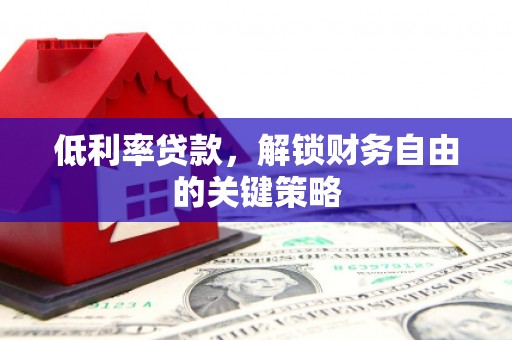 金阳低利率贷款，解锁财务自由的关键策略
