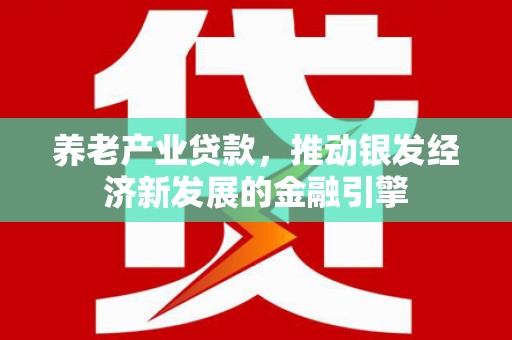 金阳养老产业贷款，推动银发经济新发展的金融引擎