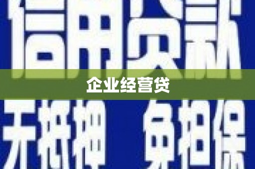 金阳企业经营贷