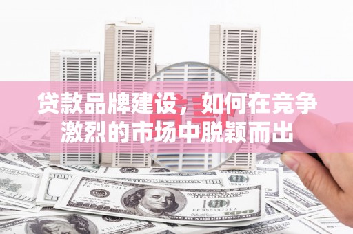 金阳贷款品牌建设，如何在竞争激烈的市场中脱颖而出