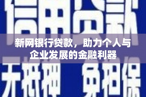 金阳新网银行贷款，助力个人与企业发展的金融利器