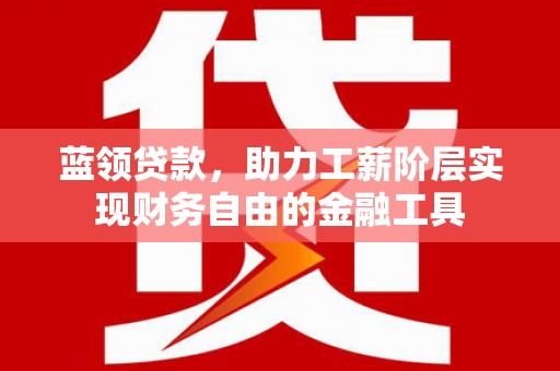 金阳蓝领贷款，助力工薪阶层实现财务自由的金融工具
