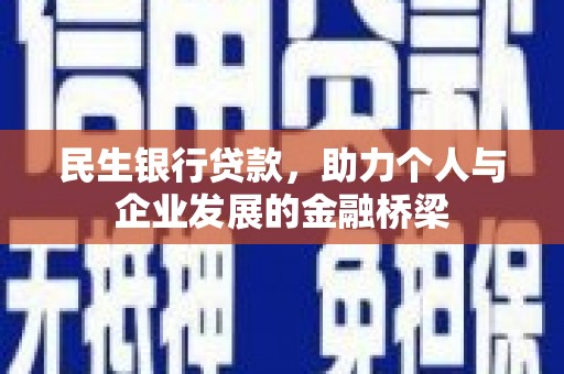 金阳民生银行贷款，助力个人与企业发展的金融桥梁