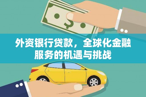 金阳外资银行贷款，全球化金融服务的机遇与挑战