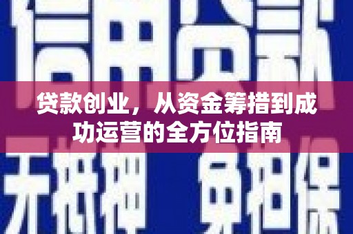 金阳贷款创业，从资金筹措到成功运营的全方位指南