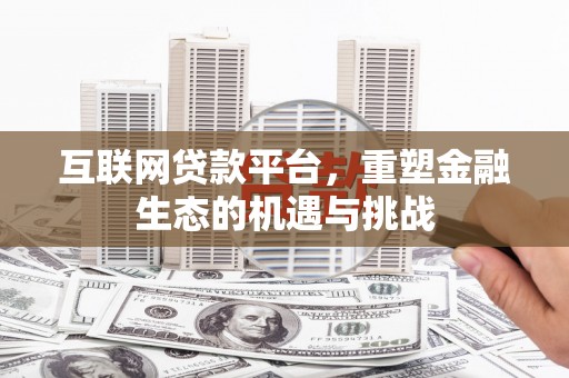 金阳互联网贷款平台，重塑金融生态的机遇与挑战