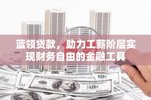金阳蓝领贷款，助力工薪阶层实现财务自由的金融工具