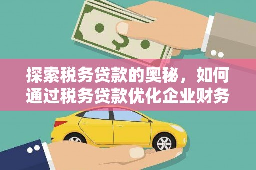 金阳探索税务贷款的奥秘，如何通过税务贷款优化企业财务