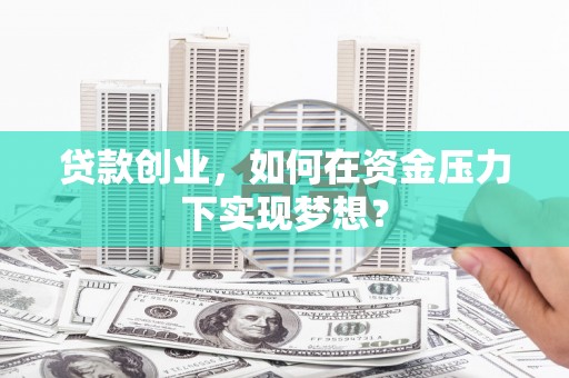 金阳贷款创业，如何在资金压力下实现梦想？
