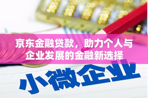 金阳京东金融贷款，助力个人与企业发展的金融新选择