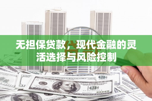 金阳无担保贷款，现代金融的灵活选择与风险控制