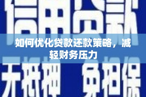 金阳如何优化贷款还款策略，减轻财务压力