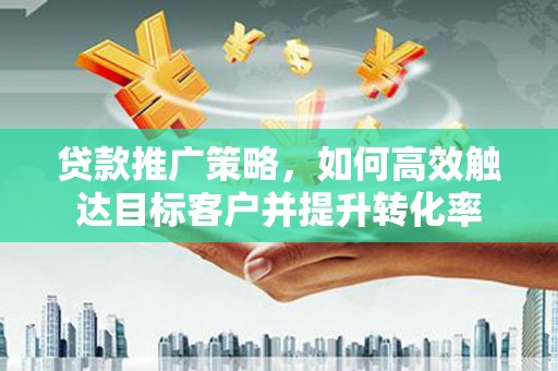 金阳贷款推广策略，如何高效触达目标客户并提升转化率