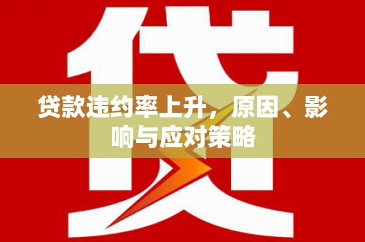 金阳贷款违约率上升，原因、影响与应对策略
