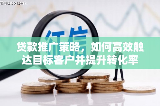 金阳贷款推广策略，如何高效触达目标客户并提升转化率