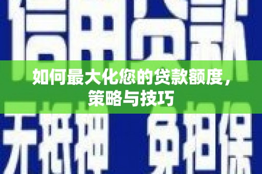 金阳如何最大化您的贷款额度，策略与技巧