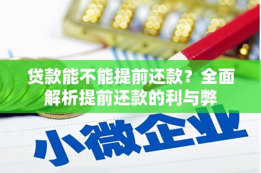 金阳贷款能不能提前还款？全面解析提前还款的利与弊