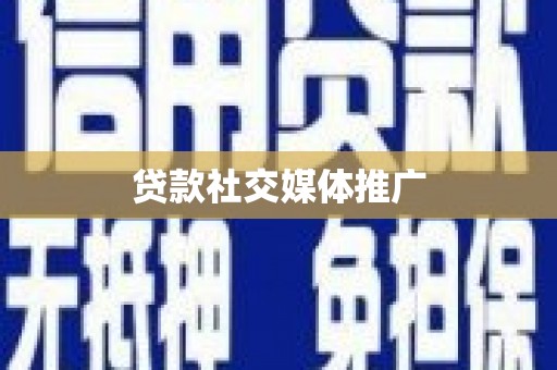 金阳贷款社交媒体推广