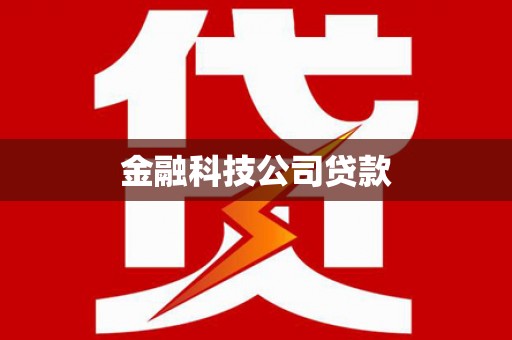 金阳金融科技公司贷款