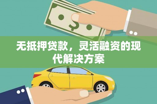 金阳无抵押贷款，灵活融资的现代解决方案