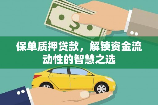 金阳保单质押贷款，解锁资金流动性的智慧之选